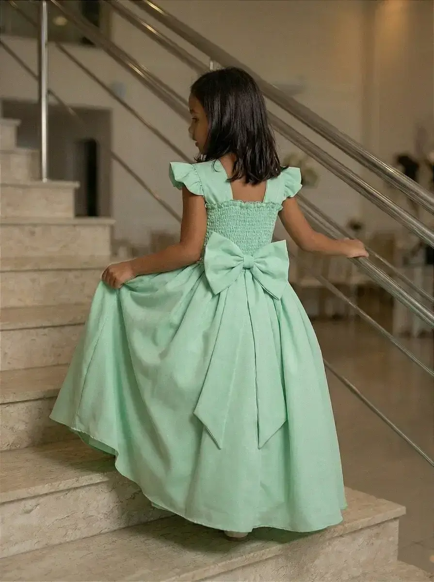 Vestido ariane longo verde oliva, foto 3