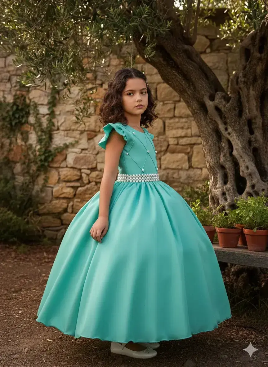 Vestido ariane longo verde menta, foto 4