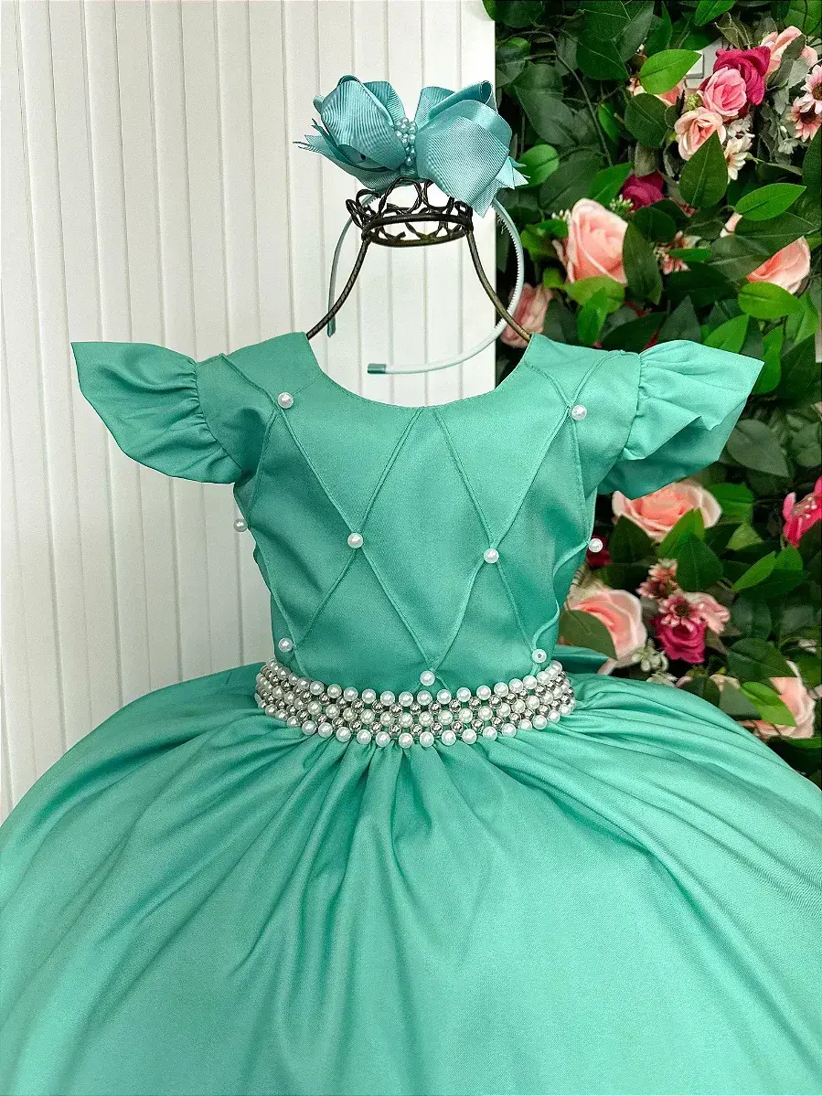 Vestido ariane longo verde menta, foto 6