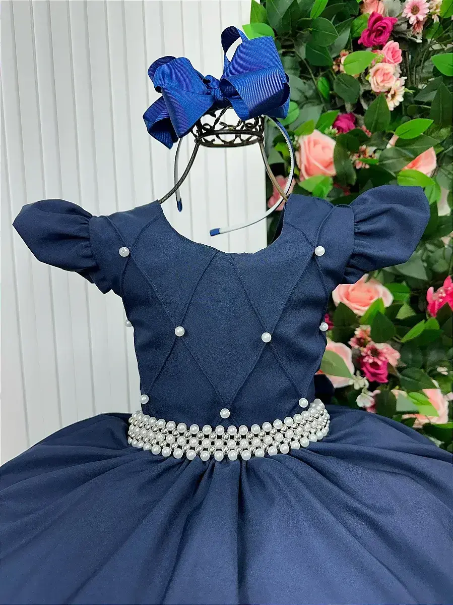 Vestido ariane longo azul marinho, foto 7