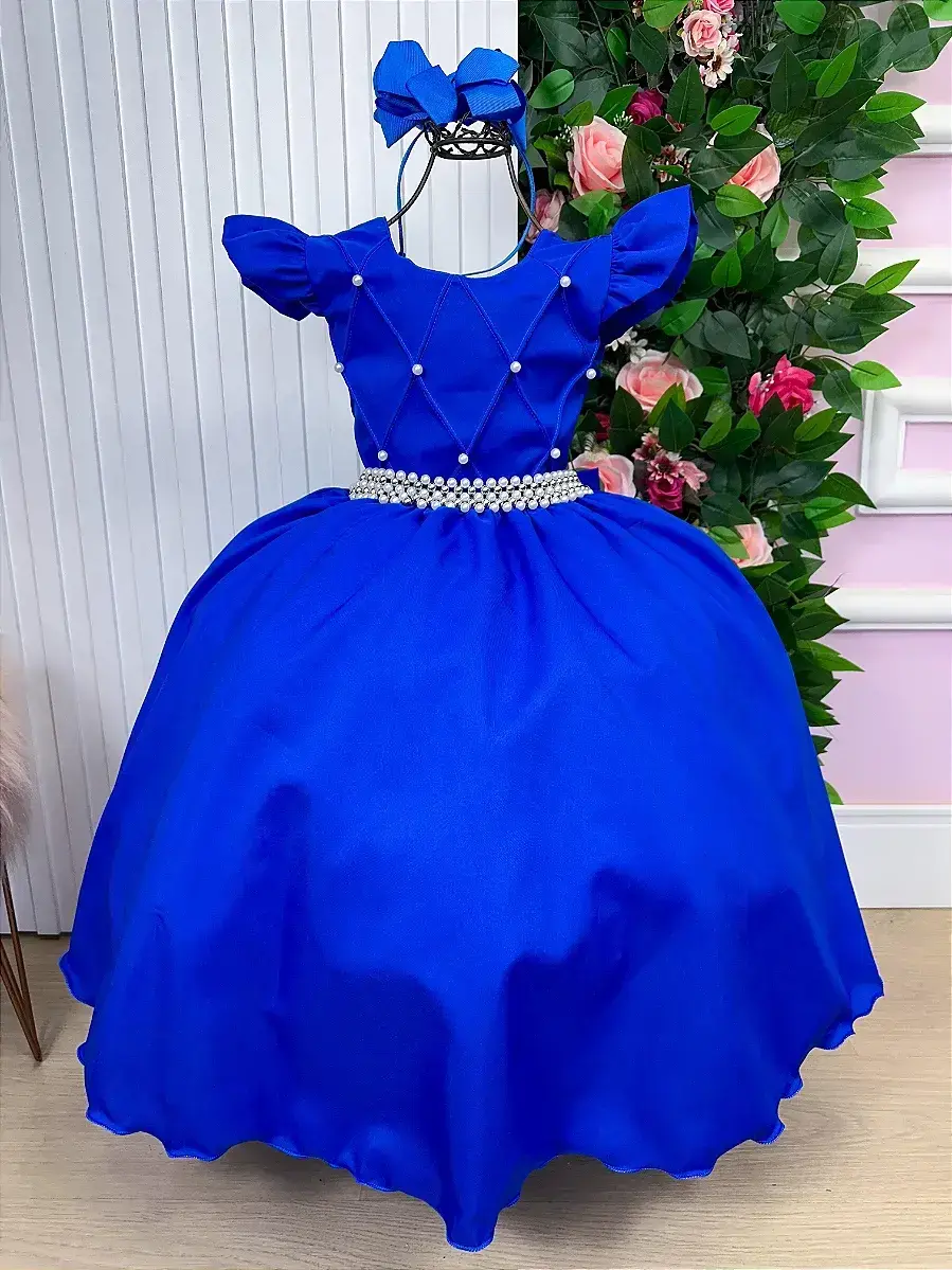 Vestido ariane longo azul royal, foto 4