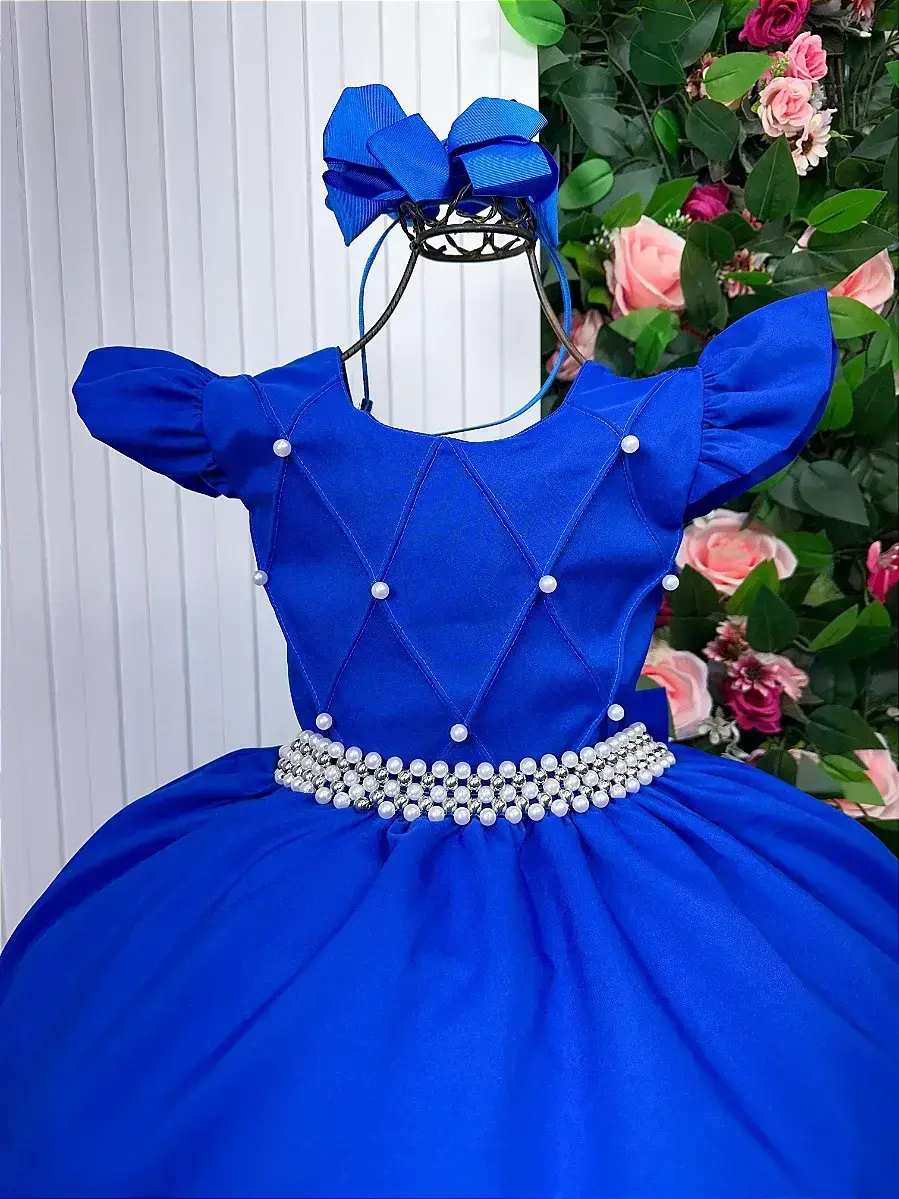 Vestido ariane longo azul royal, foto 5