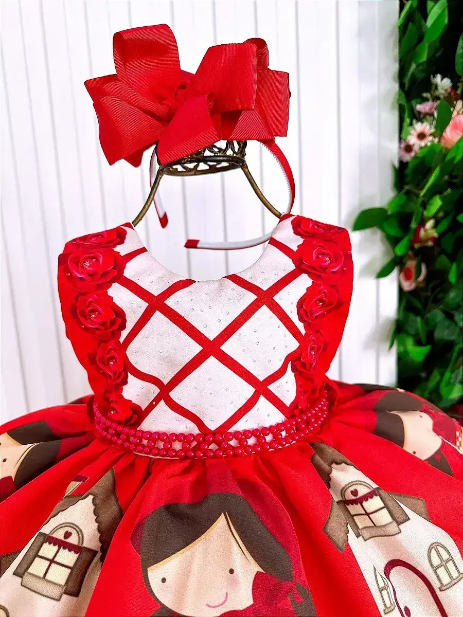Vestido chapeuzinho vermelho, foto 4