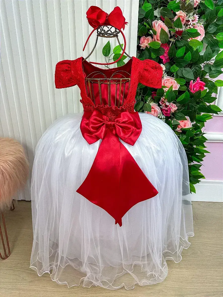 Vestido longo mari peito vermelho, foto 5
