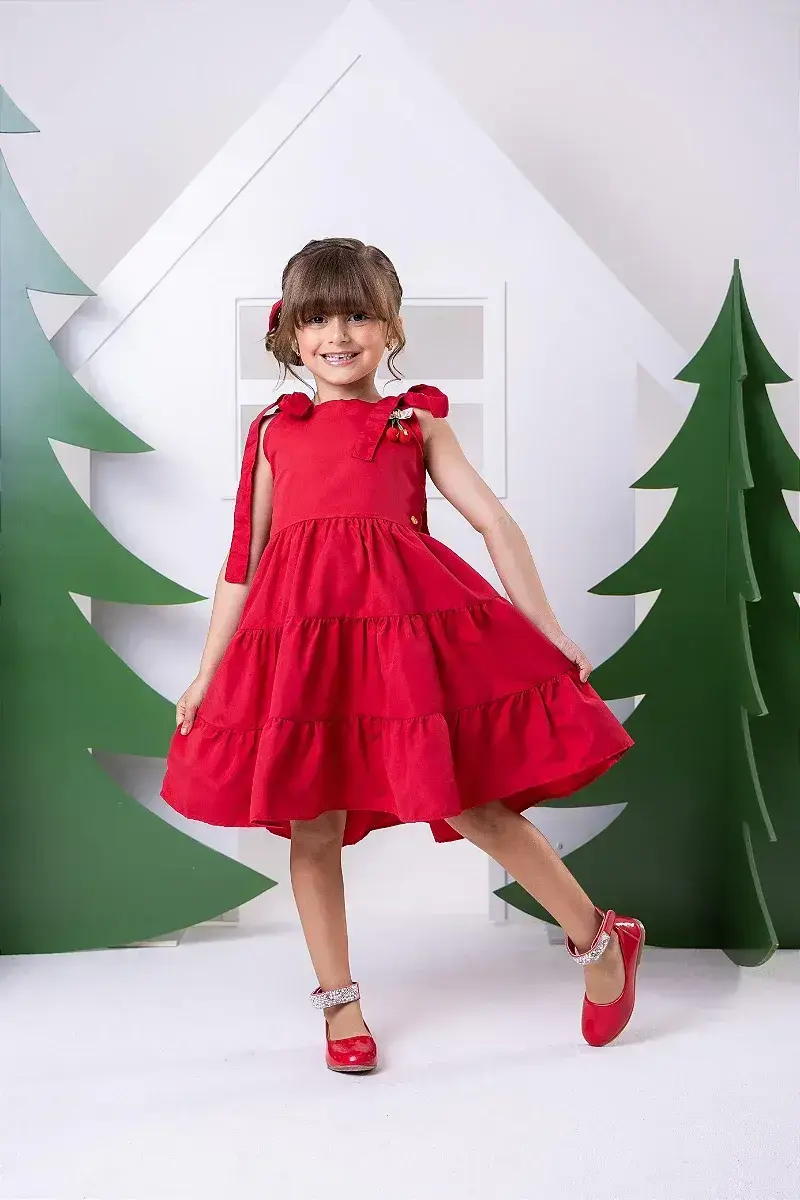 Vestido vermelho cerejinha