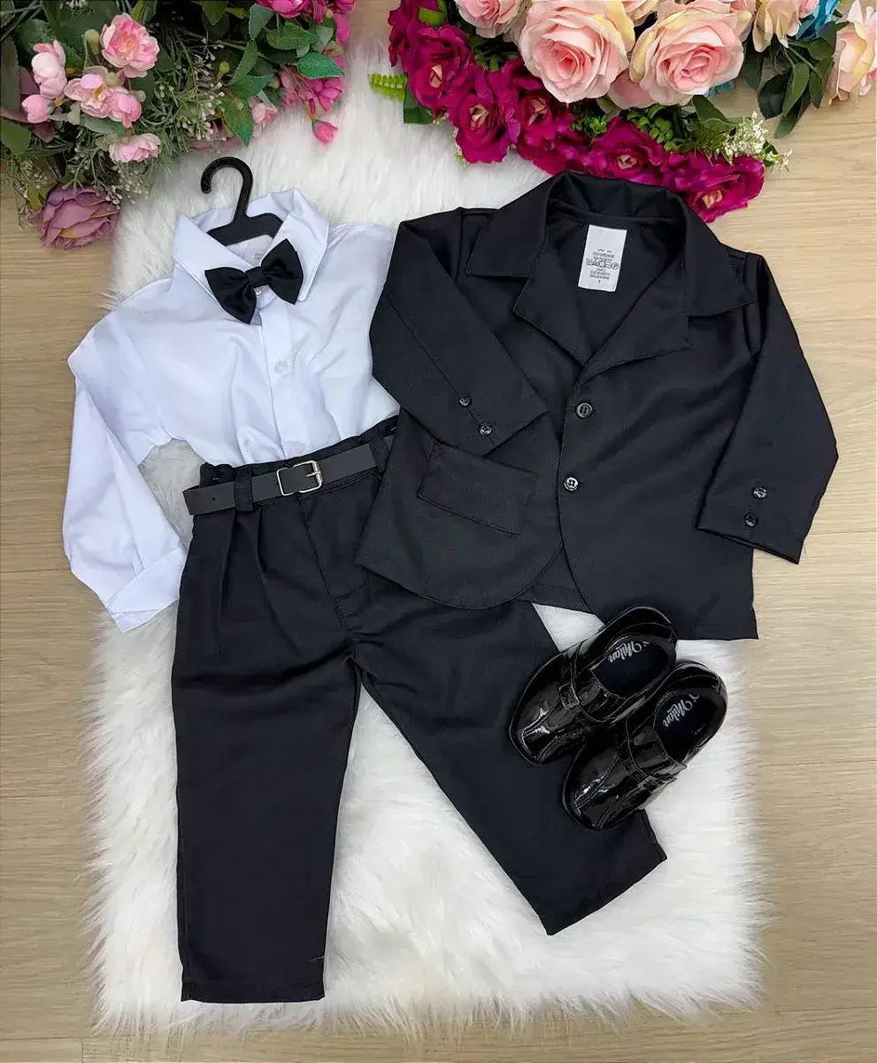 Conjunto social jorge terno preto, foto 3