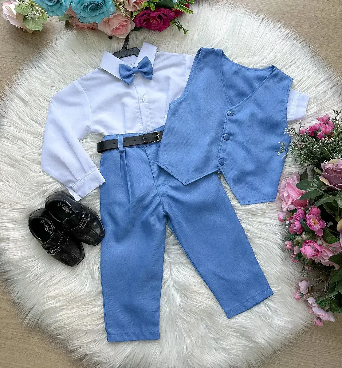 Conjunto social leonardo colete azul serenity, foto 2