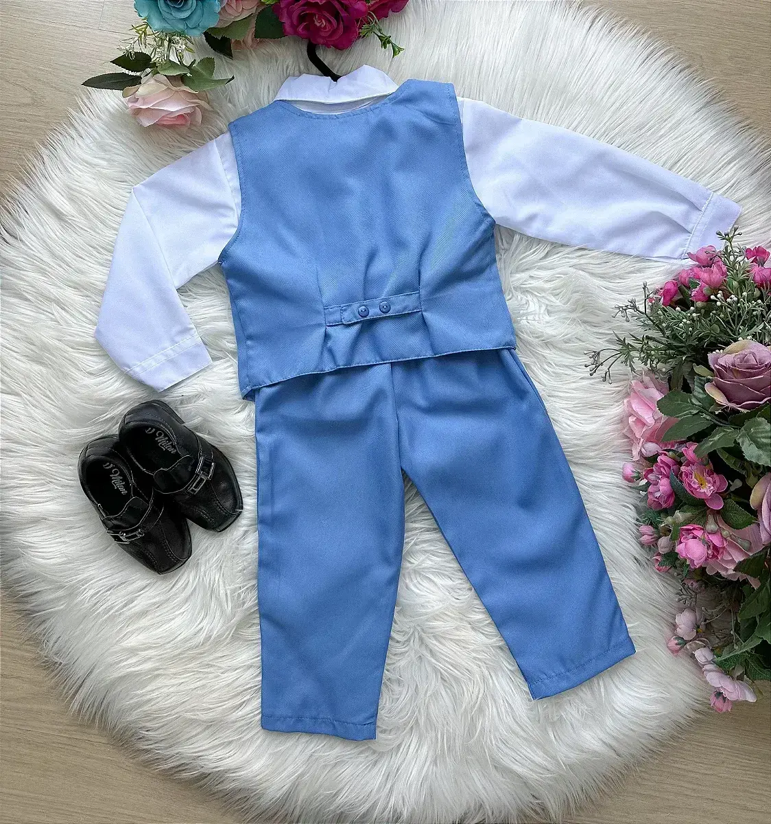 Conjunto social leonardo colete azul serenity, foto 3