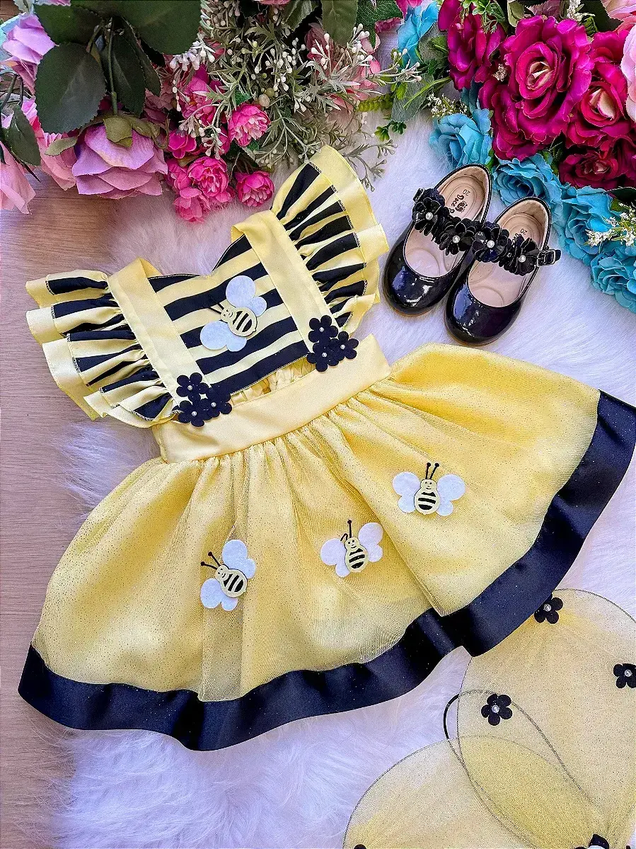 Vestido princesa abelha abelinha, foto 6