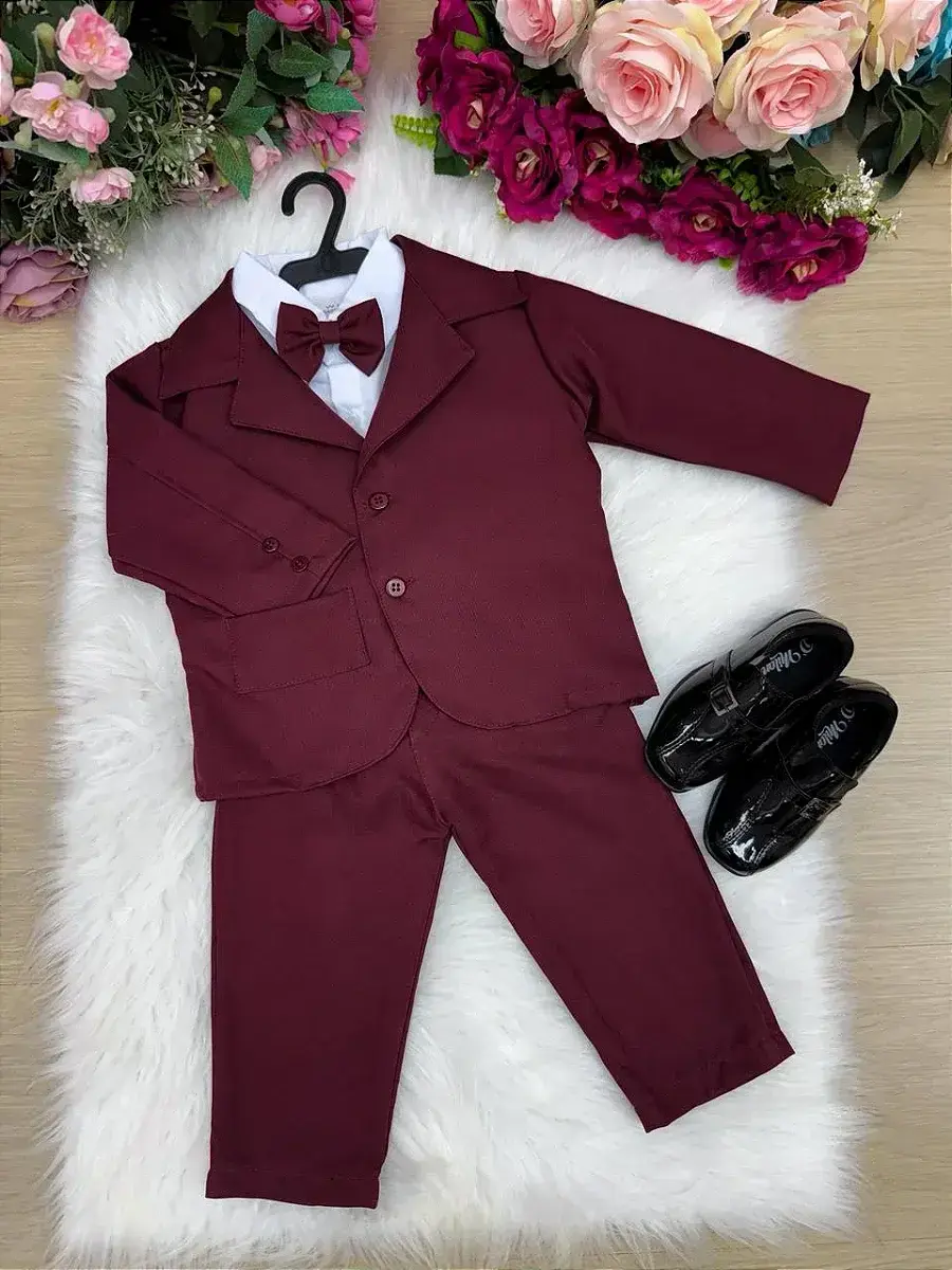 Conjunto social jorge terno marsala, foto 3