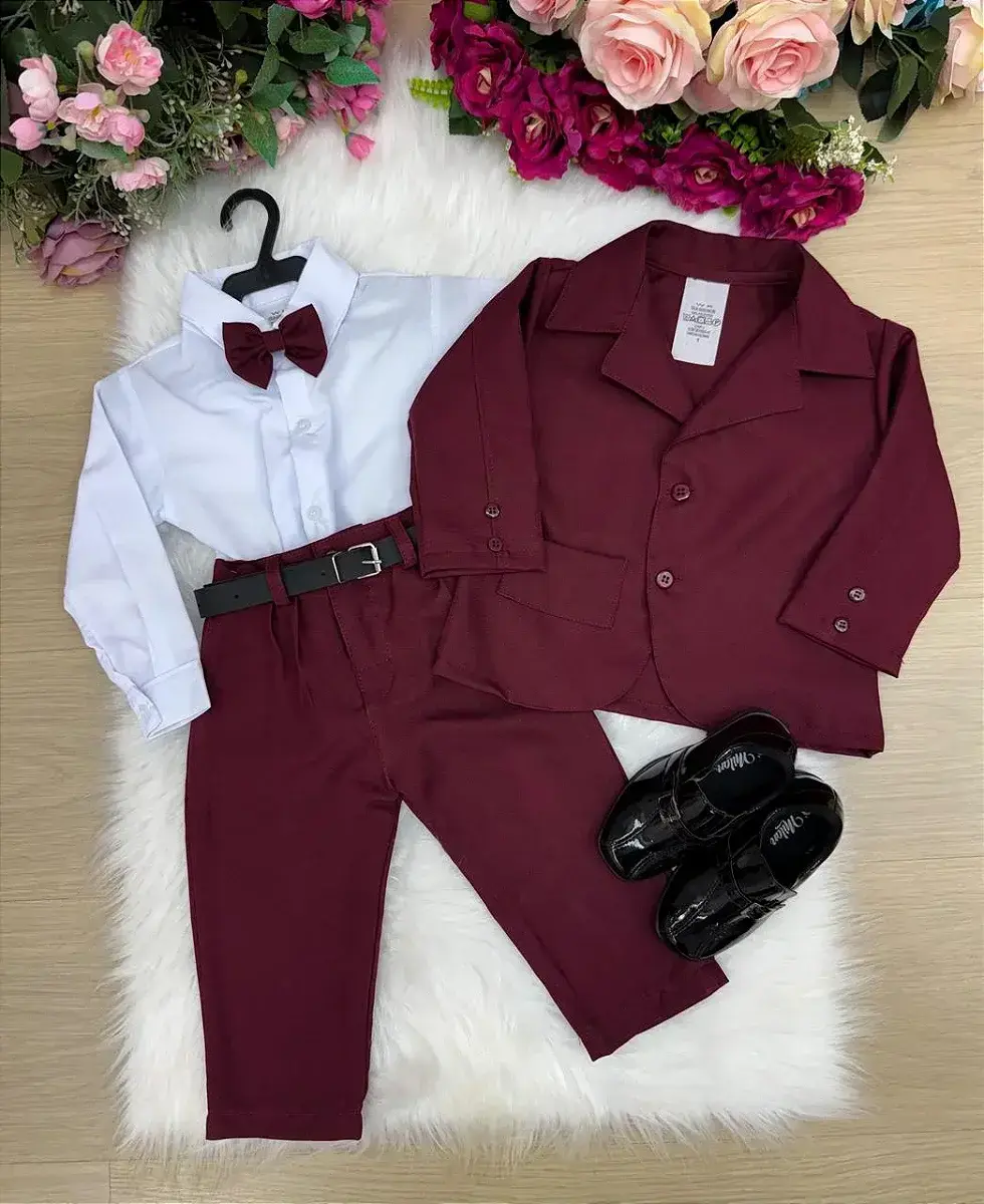 Conjunto social jorge terno marsala, foto 4