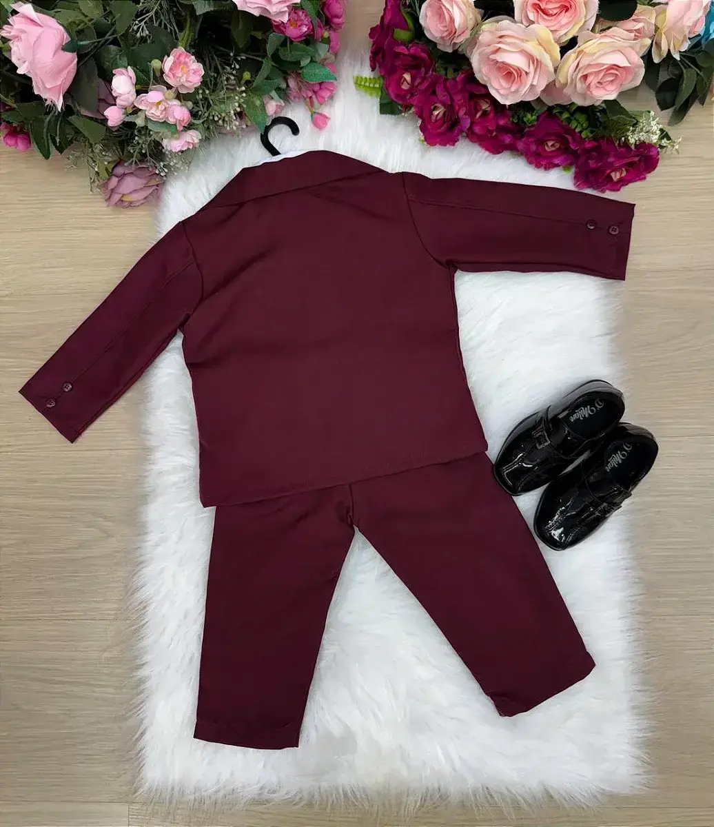 Conjunto social jorge terno marsala, foto 6