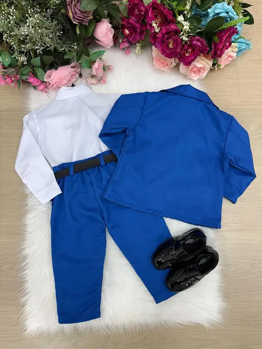 Conjunto social jorge terno azul royal, foto 6