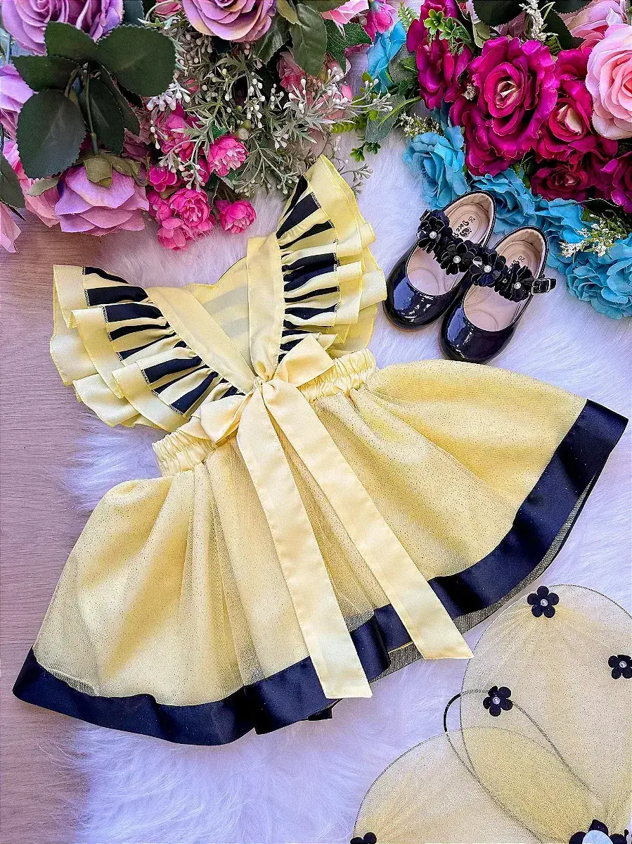 Vestido princesa abelha abelinha, foto 8
