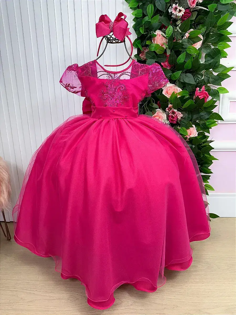 Vestido mariza longo pink