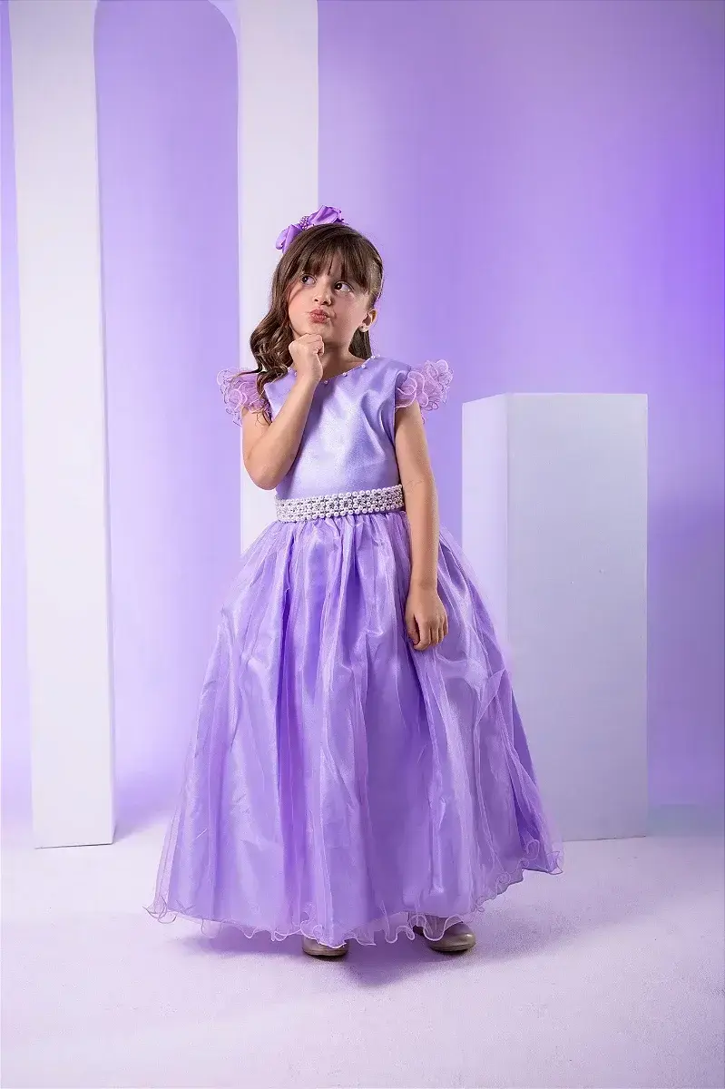 Vestido longo lilas, foto 2