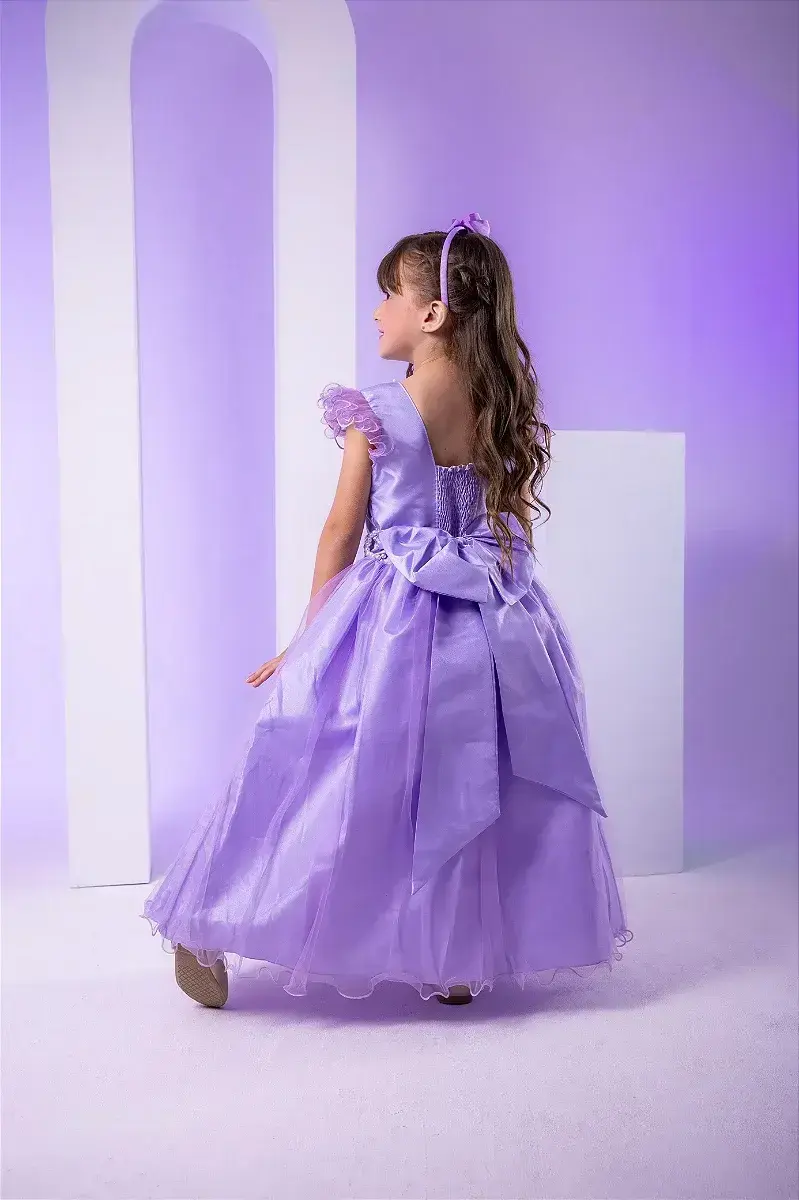 Vestido longo lilas, foto 5