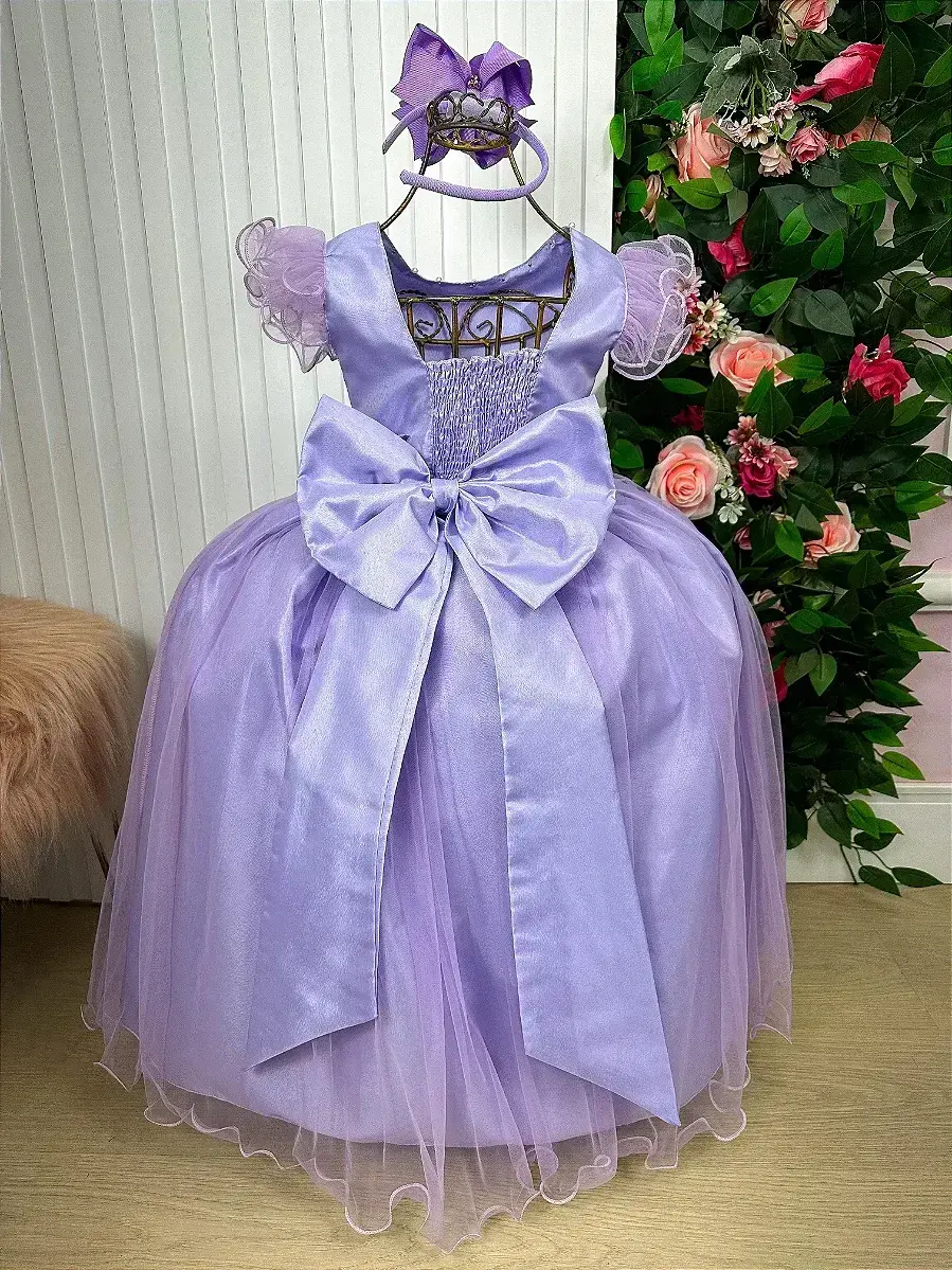 Vestido longo lilas, foto 9