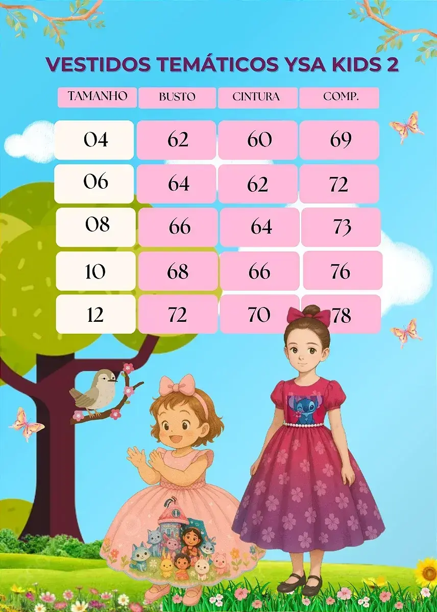 Guia de tamanhos