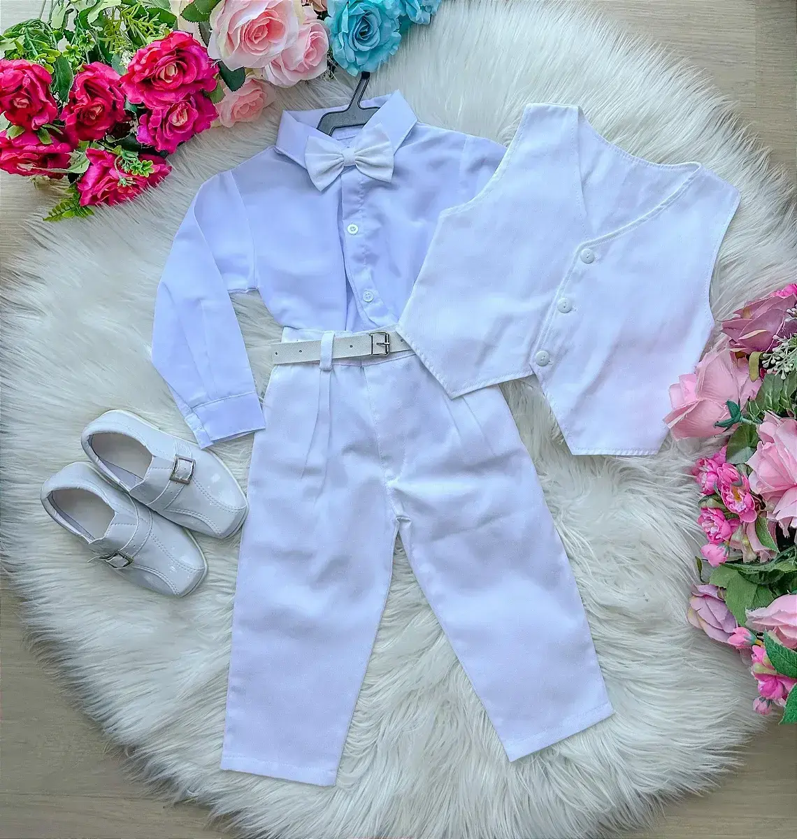 Conjunto social leonardo colete branco, foto 2