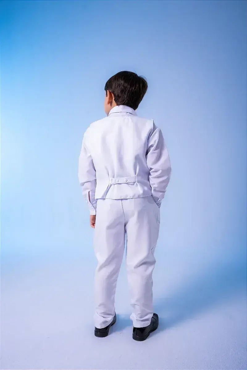 Conjunto social leonardo colete branco, foto 7