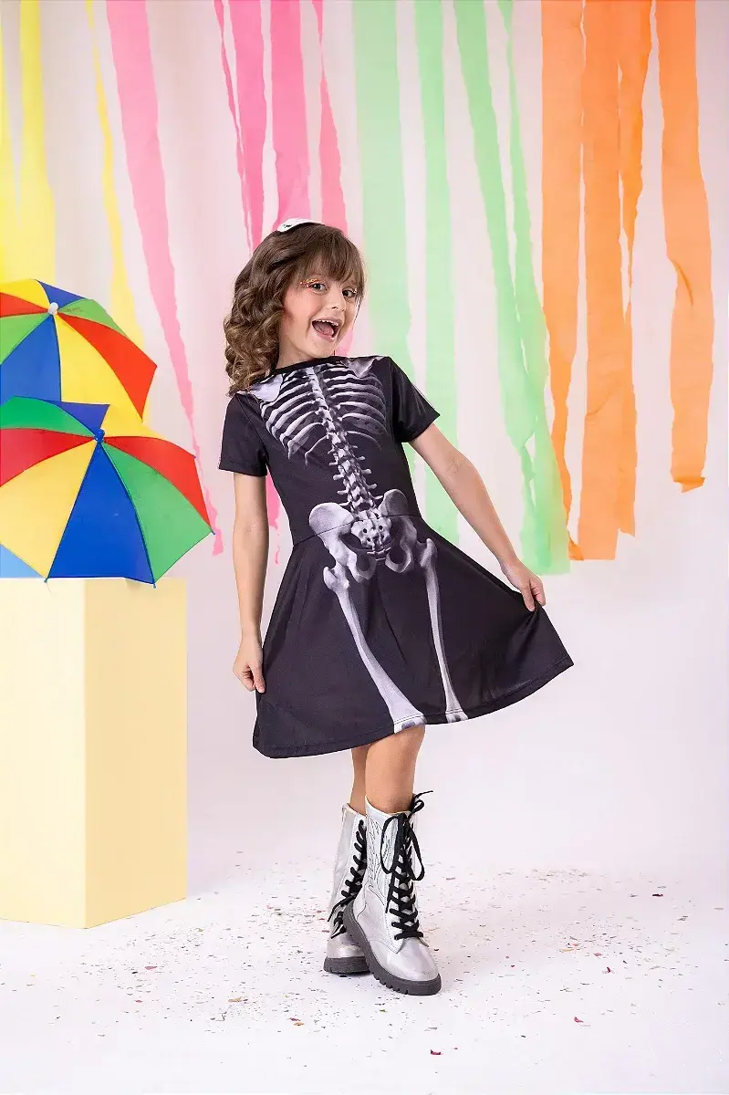 Fantasia Halloween esqueleto