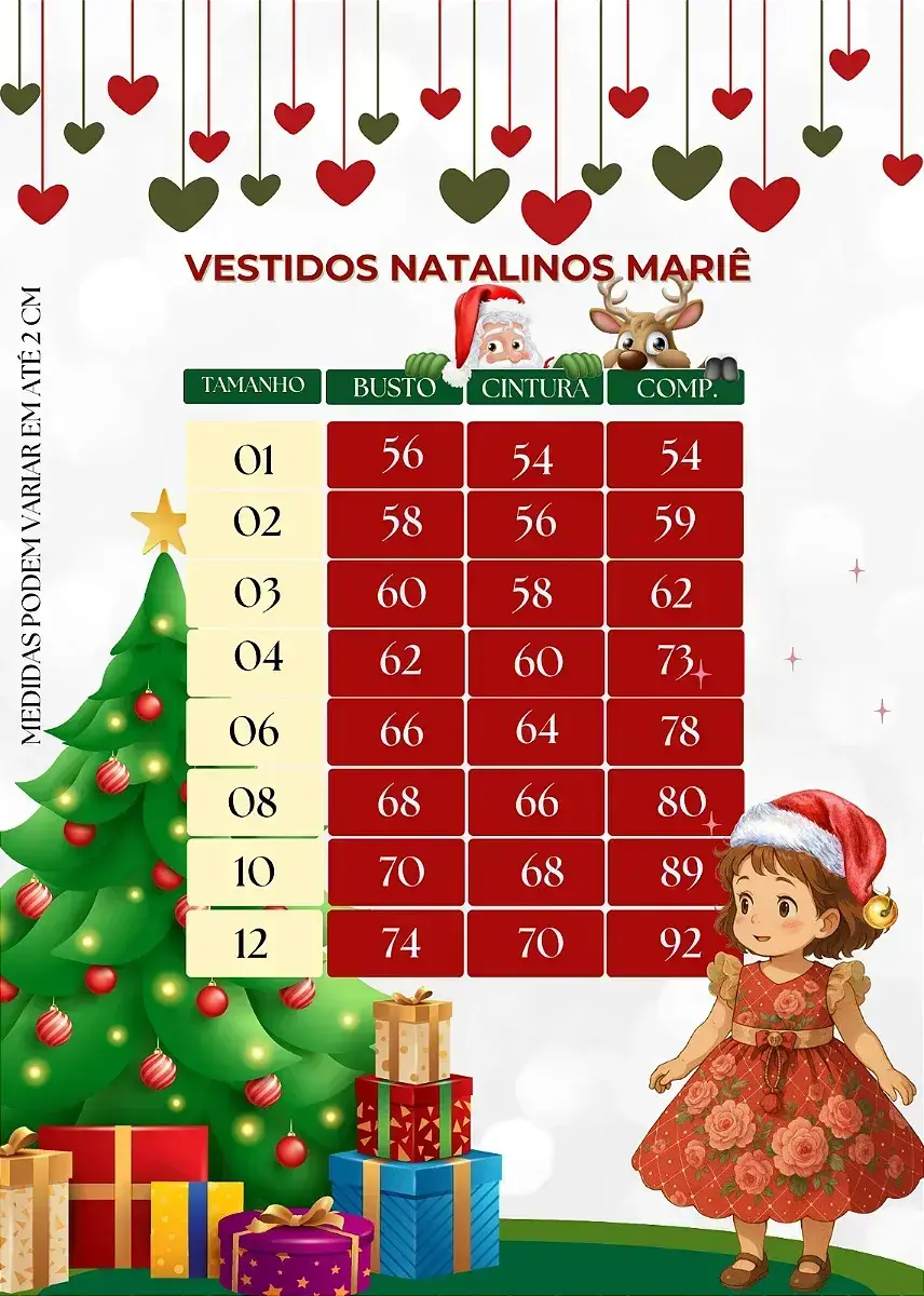 Guia de tamanhos