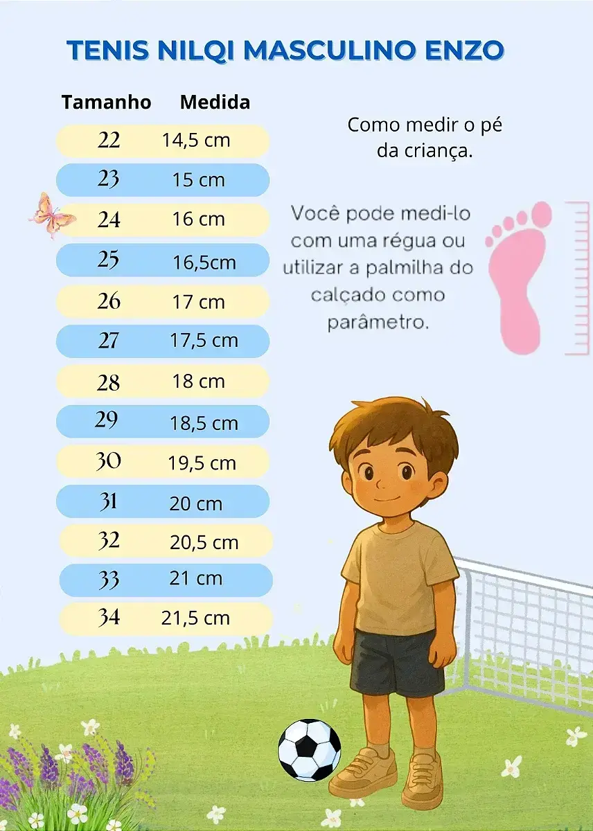 Guia de tamanhos