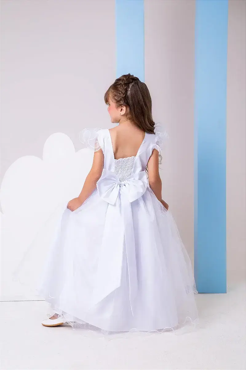 Vestido longo branco, foto 3