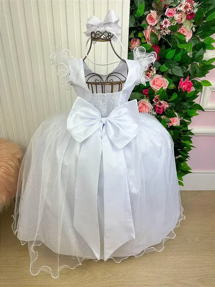 Vestido longo branco, foto 7