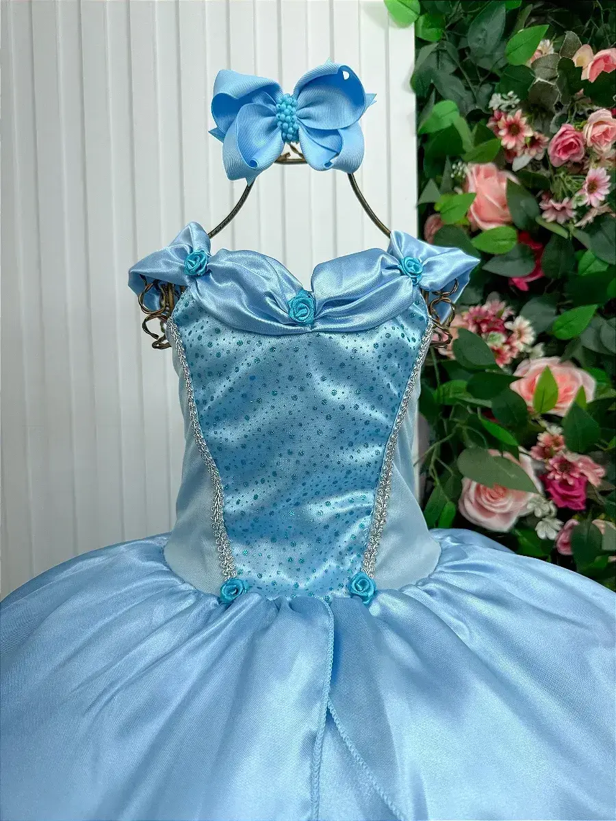 Fantasia longa princesa azul, foto 5
