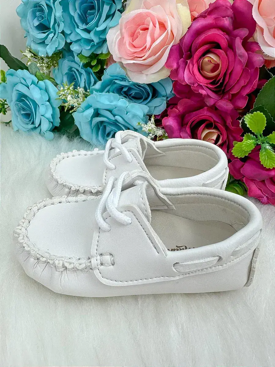 Calçado mocassim branco, foto 4