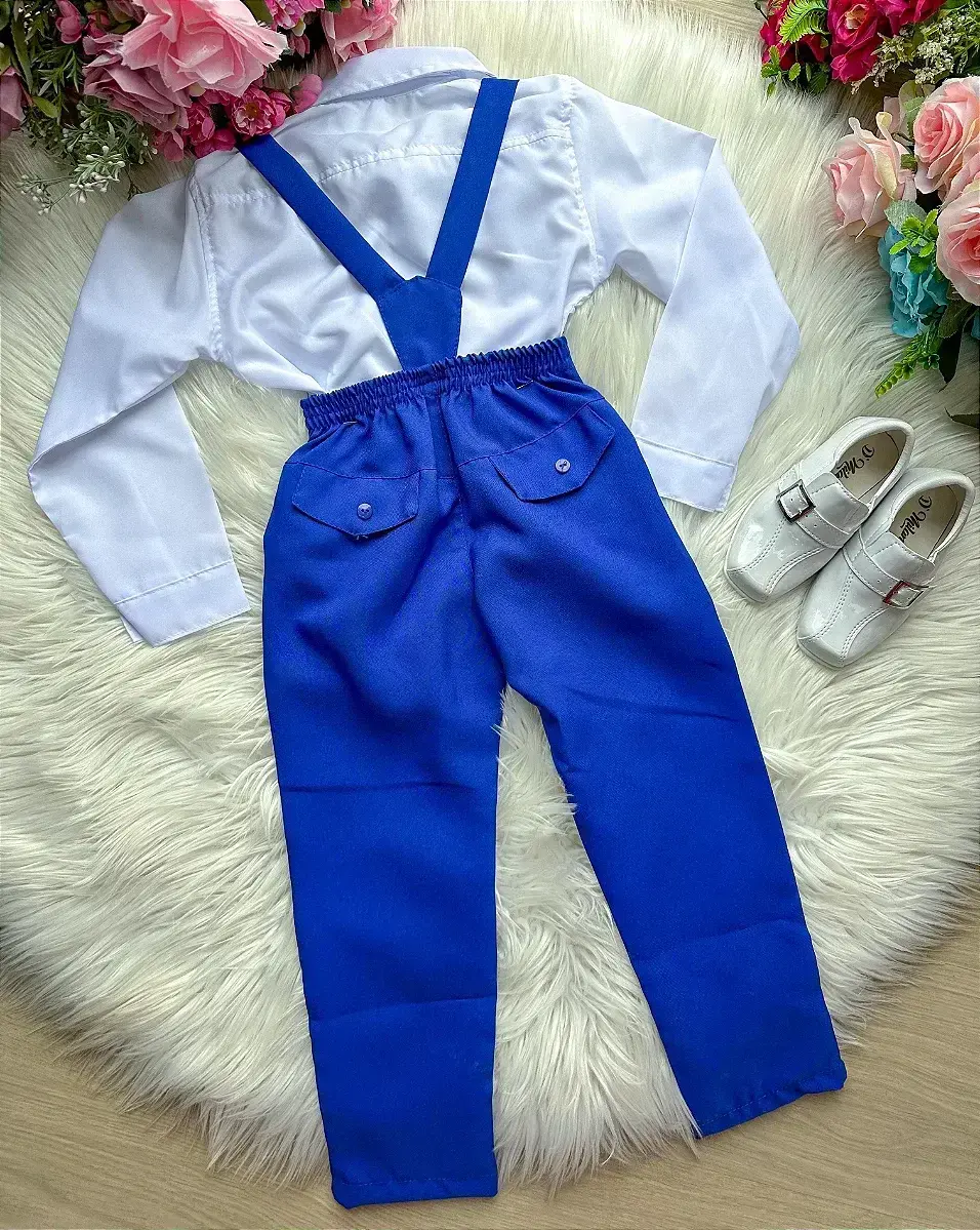 Conjunto social azul royal suspensorio, foto 2