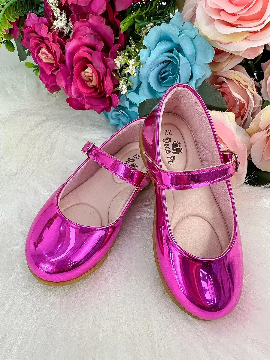 Sapatilha laço pink metalizado, foto 6