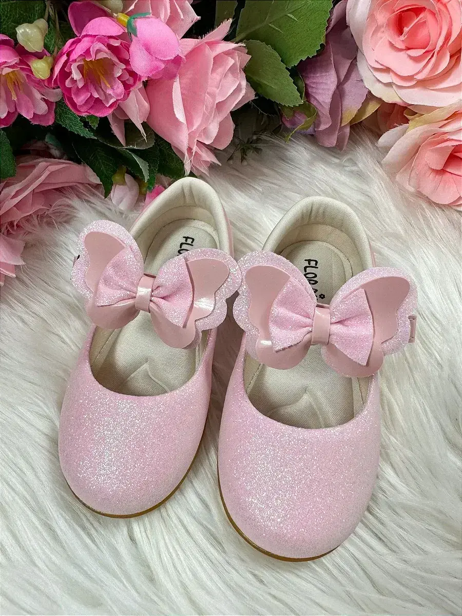 Sapatilha baby rosa gliter, foto 2