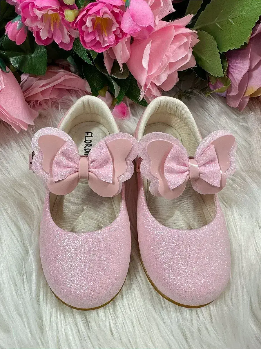Sapatilha baby rosa gliter, foto 3