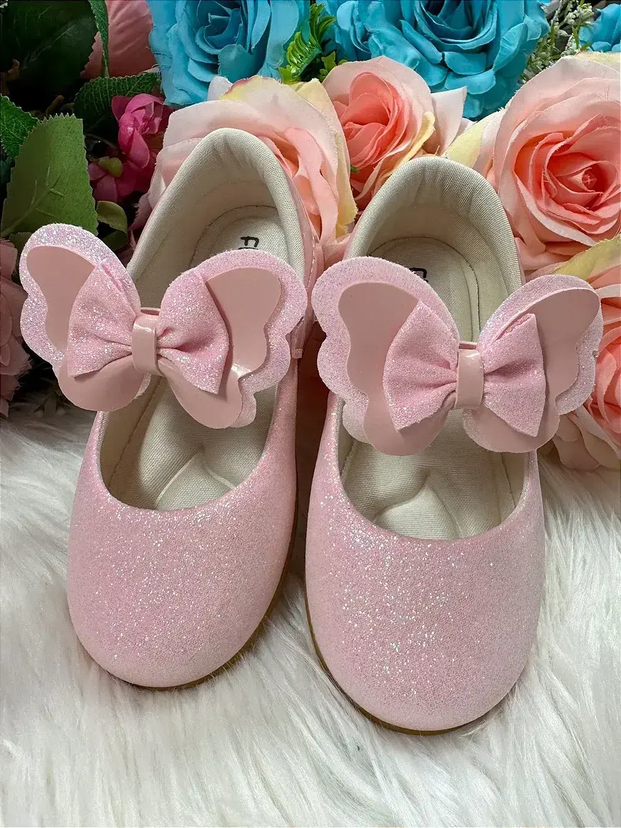 Sapatilha baby rosa gliter, foto 5