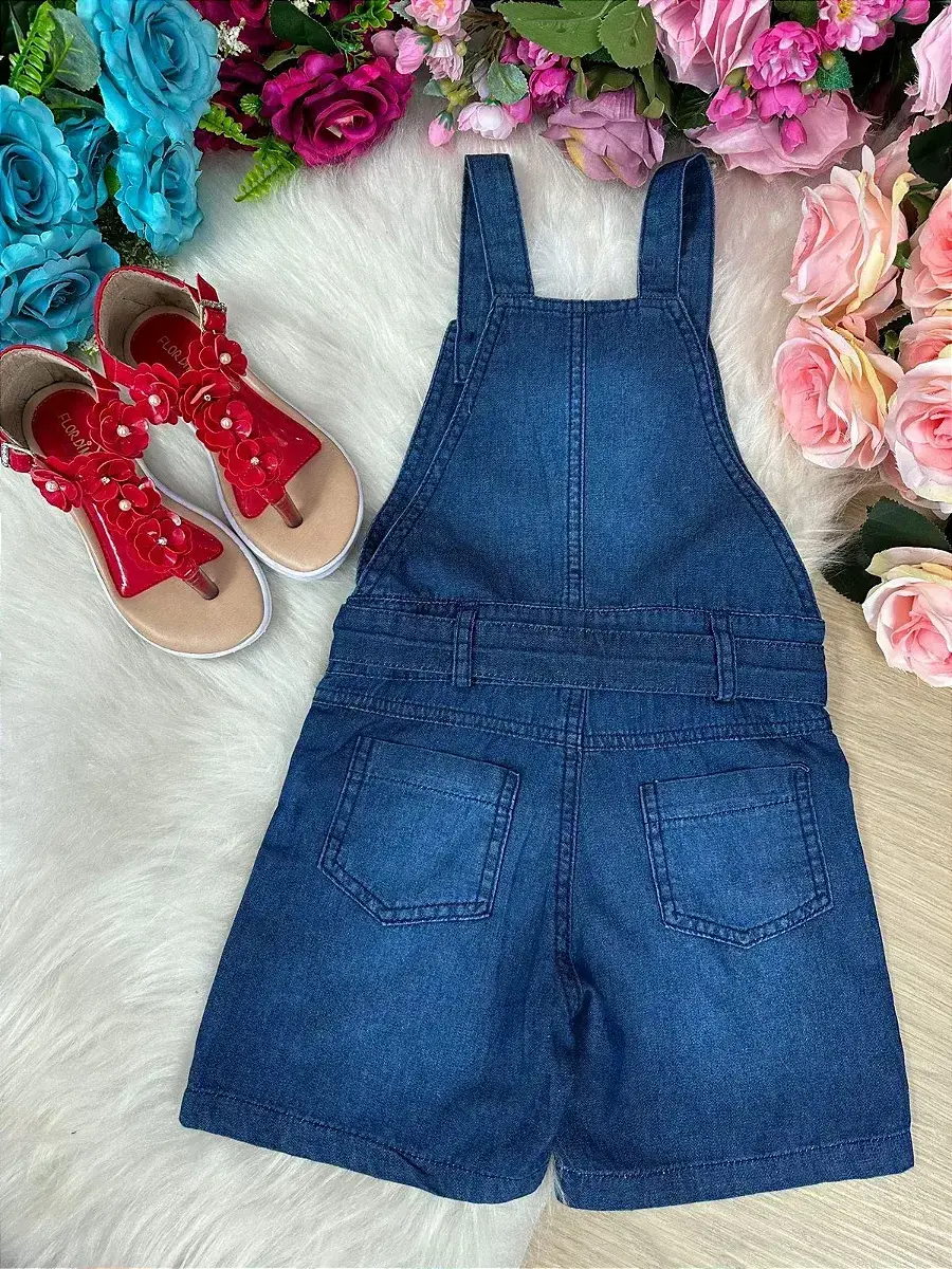 Jardineira jeans frutinhas, foto 4