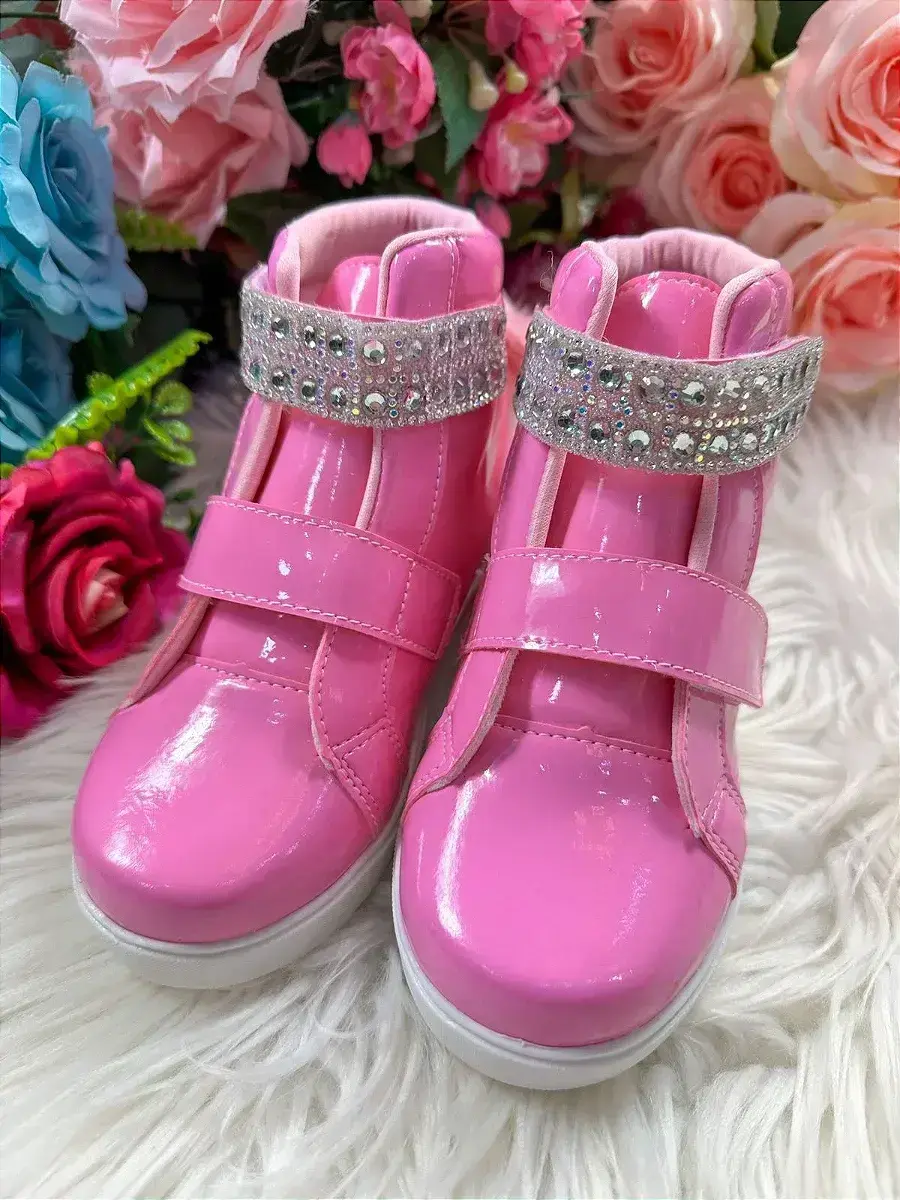 Tenis bota rosa chiclete, foto 2