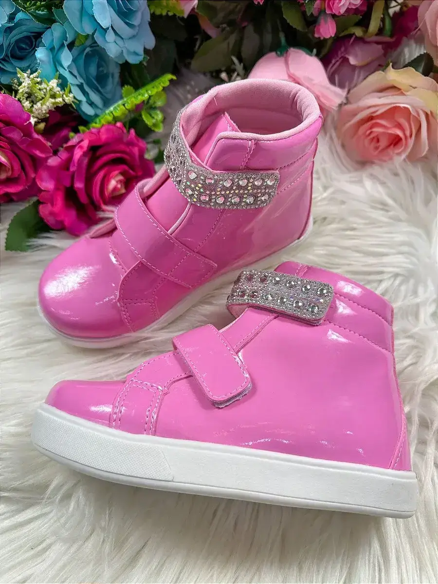 Tenis bota rosa chiclete, foto 3