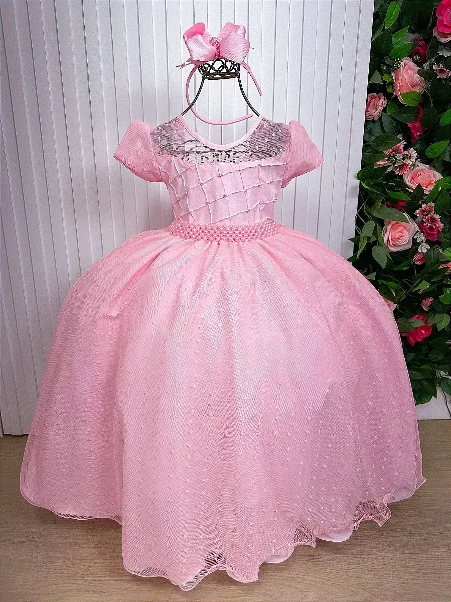 Vestido sonia longo rosa