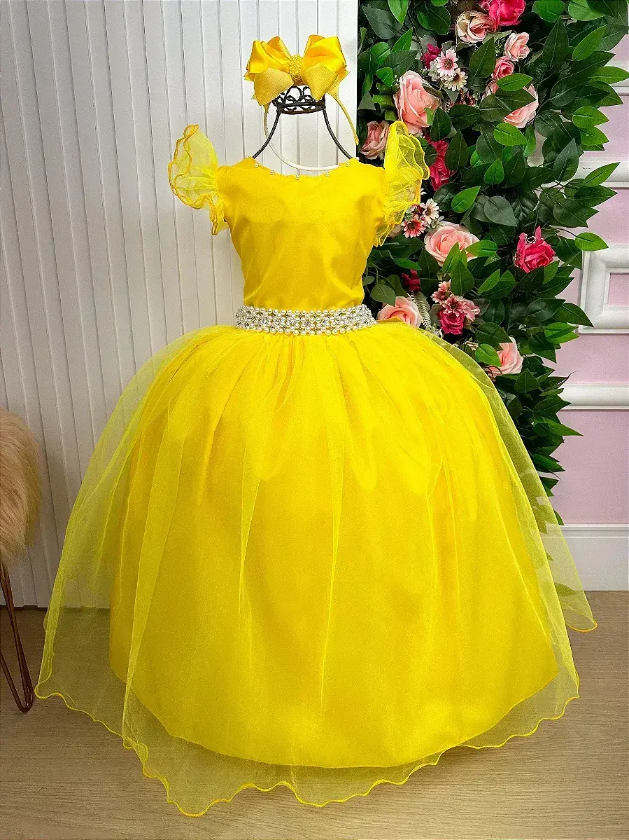 Vestido longo amarelo, foto 4