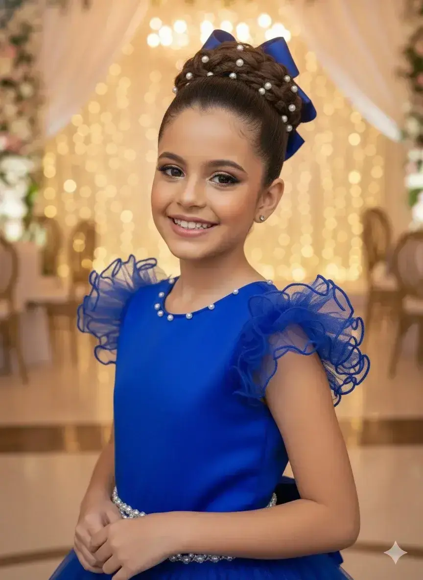 Vestido longo azul royal, foto 5