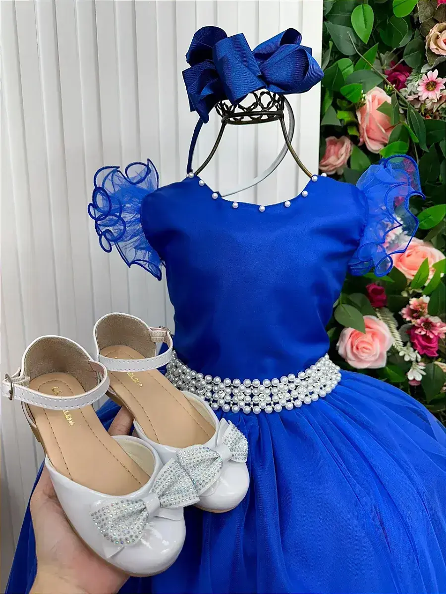 Vestido longo azul royal, foto 8