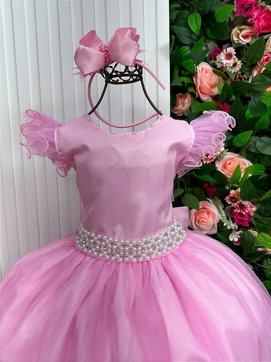Vestido longo rosa, foto 4