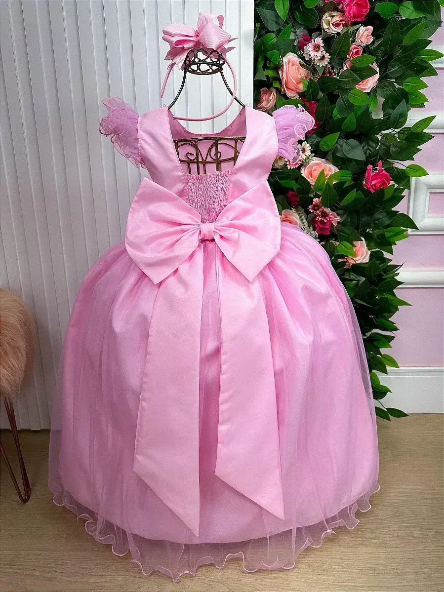 Vestido longo rosa, foto 6