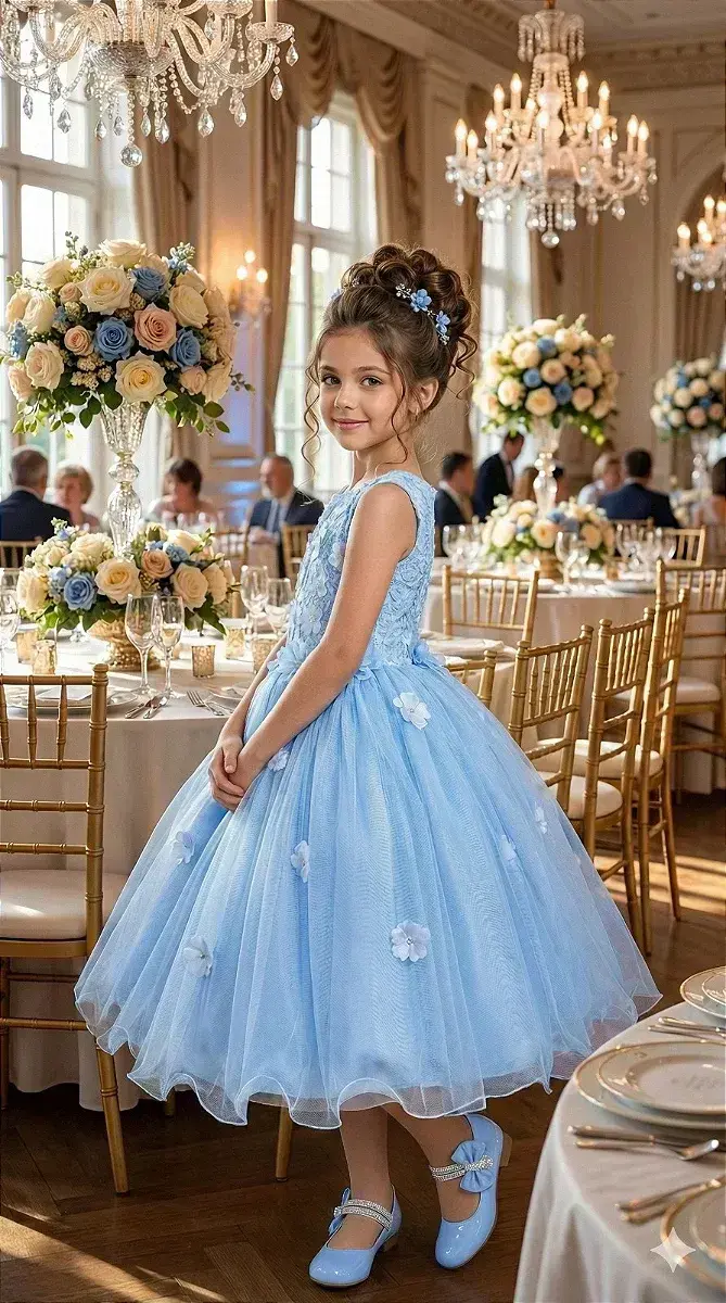 Vestido regata flores azul, foto 2