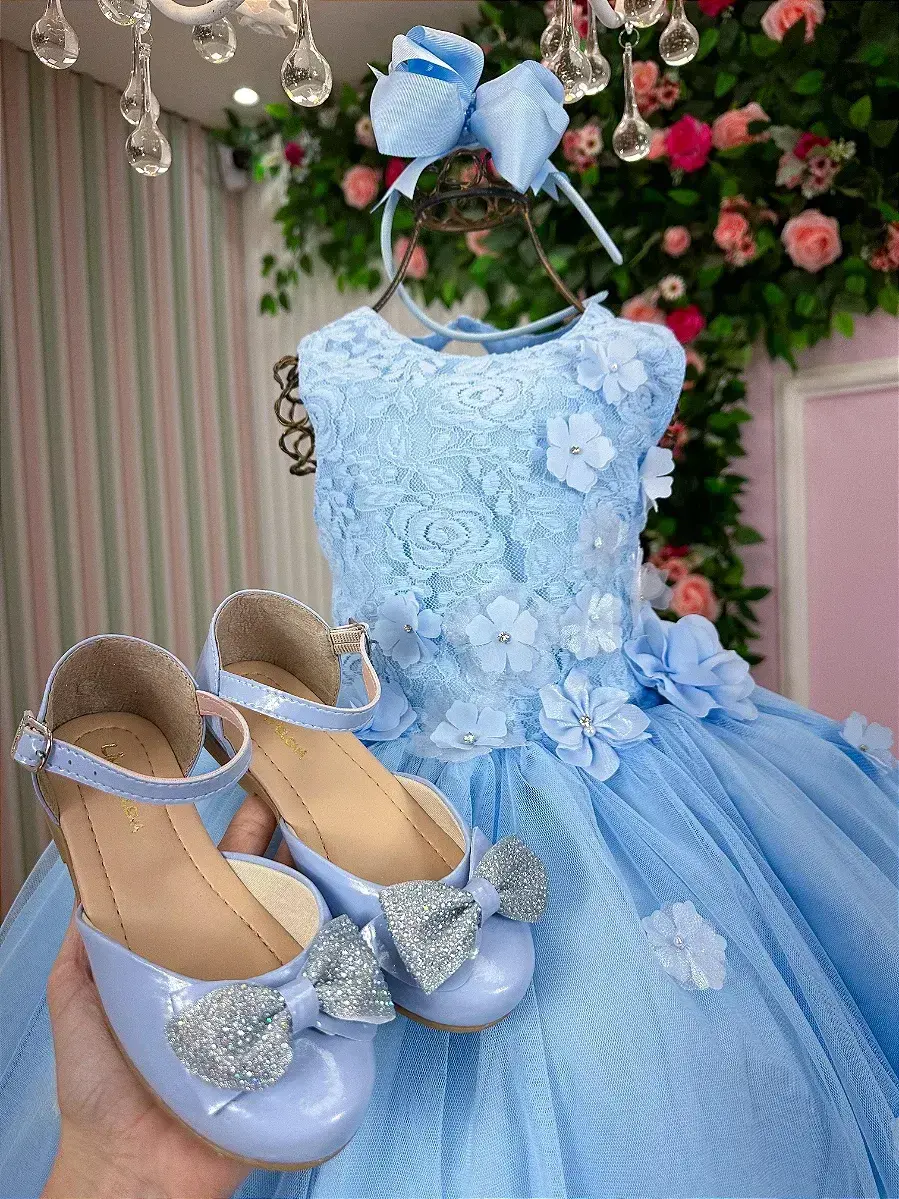 Vestido regata flores azul, foto 5