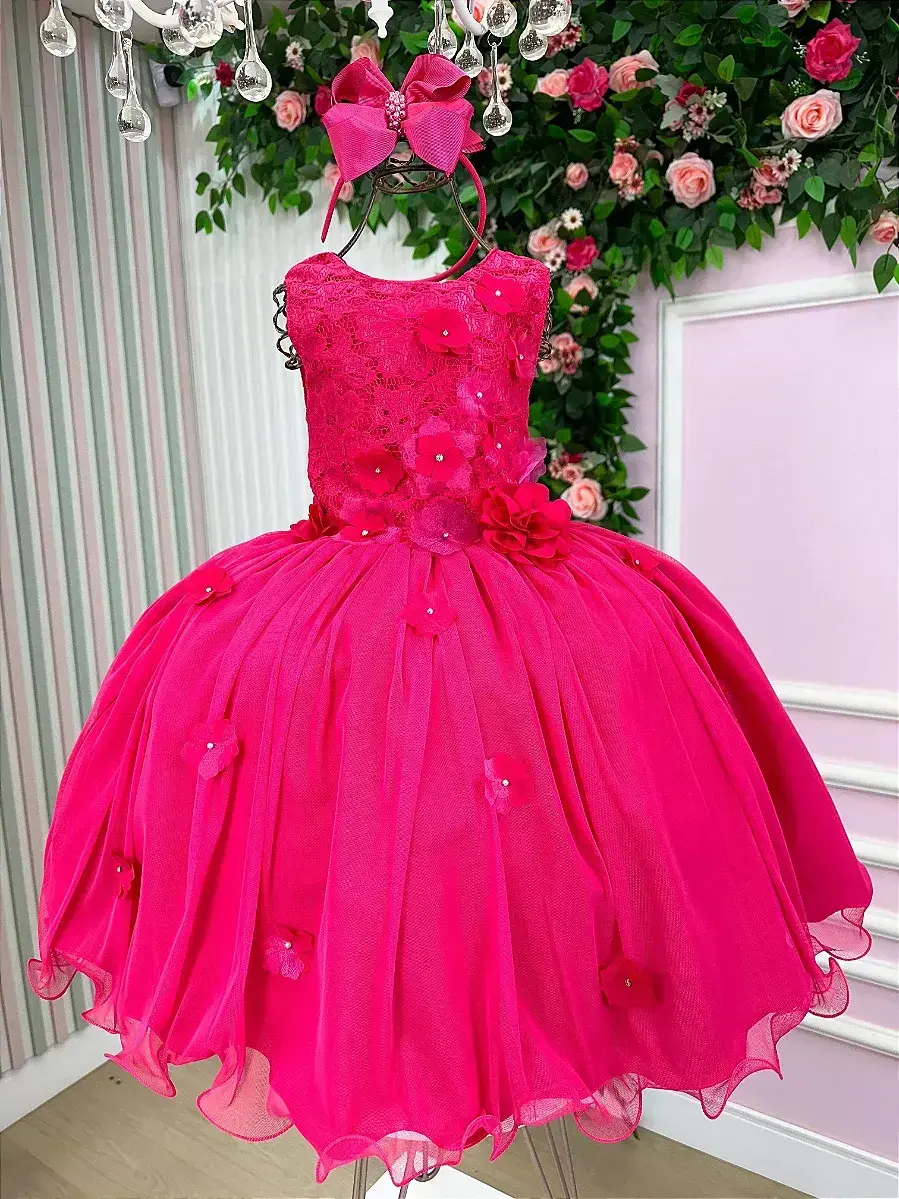 Vestido regata flores pink, foto 5
