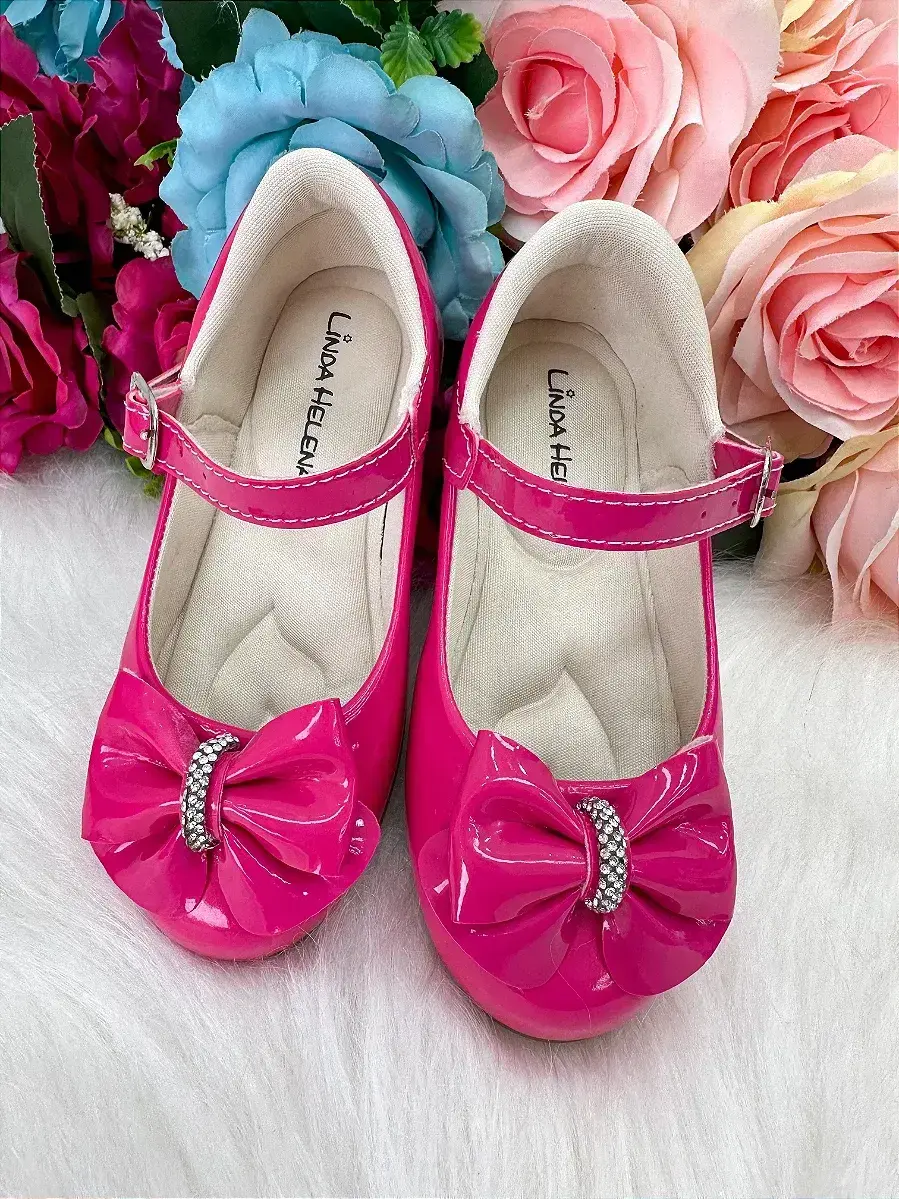 Sapatilha pink laço com strass, foto 2